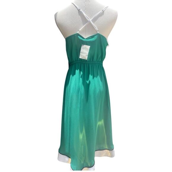 NWT Gabrielle Union Colorblock Faux Wrap Dress Size Medium - Picture 5 of 8